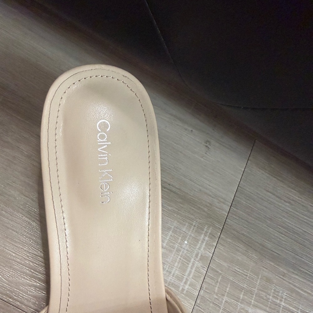 Calvin Klein Women's Beige Mules - Picture 3 of 9